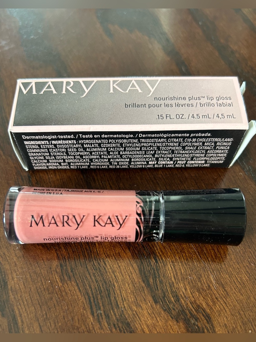 Mary Kay Nourishine Plus Lip Gloss - AU NATUREL - 047933 Discontinued New in box